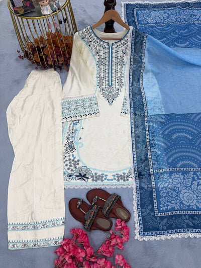 Blue Grace Satin Suit