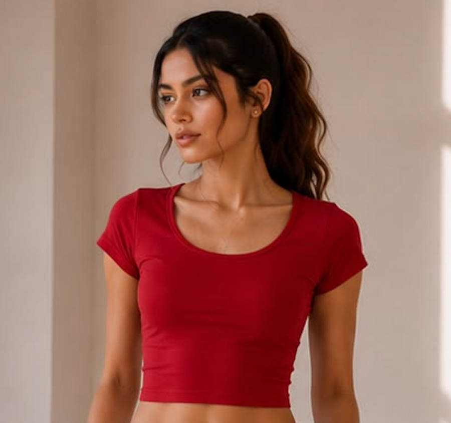 Butterfly Back Top — Red