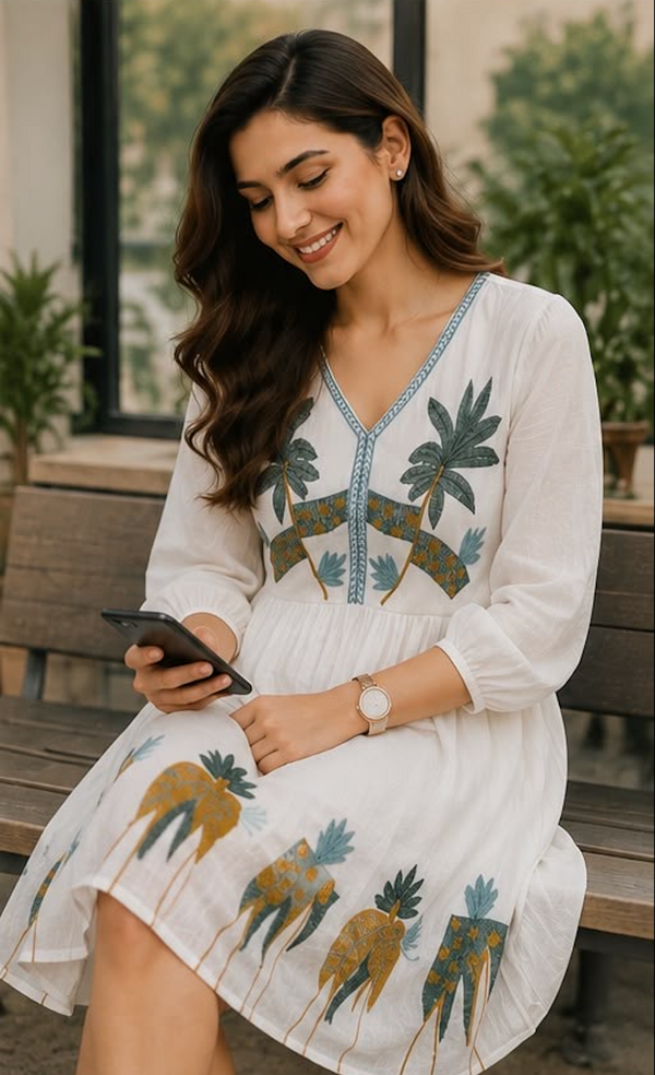 Palm Leaf Dress