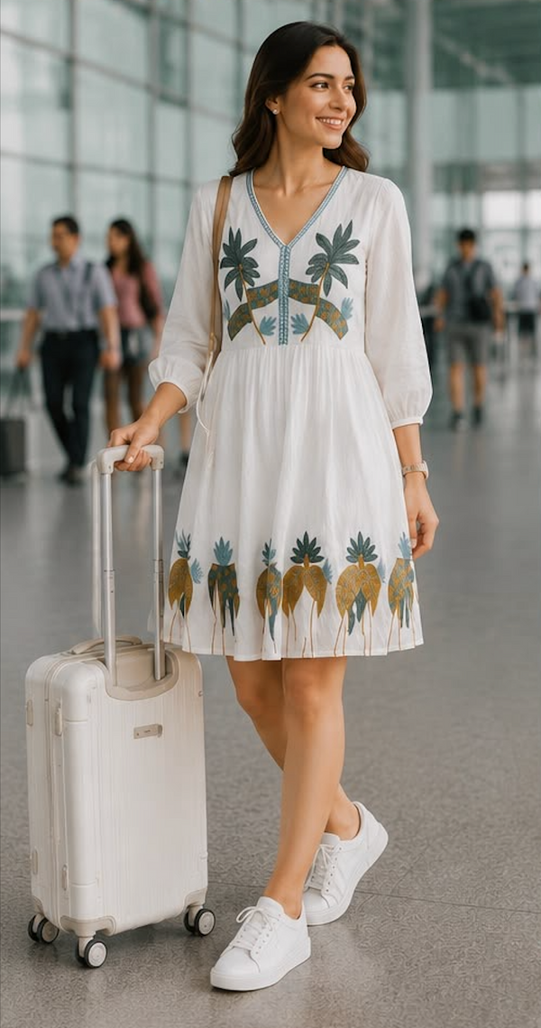 Palm Leaf Dress