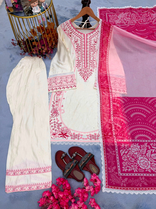 Pink Elegance Satin Suit