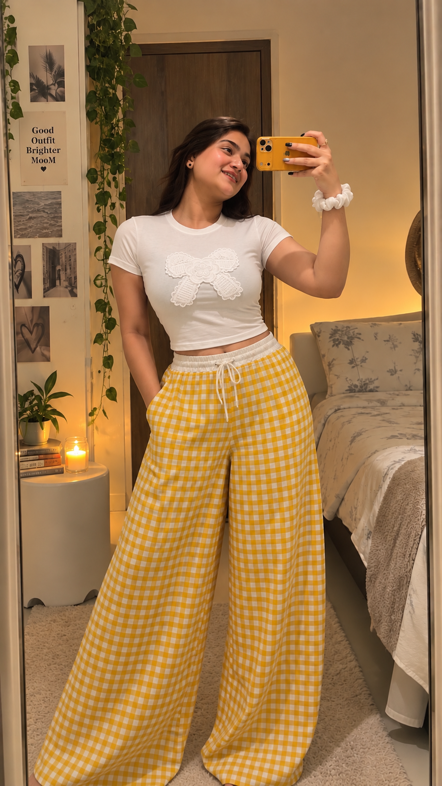 Sleepover Set — Yellow Check