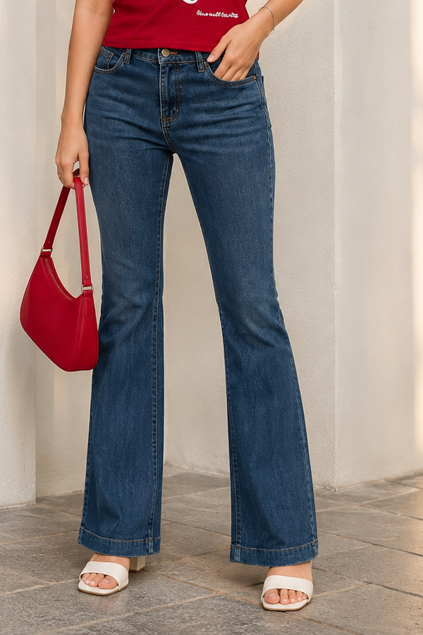 Bell Bottom Jeans — Blue