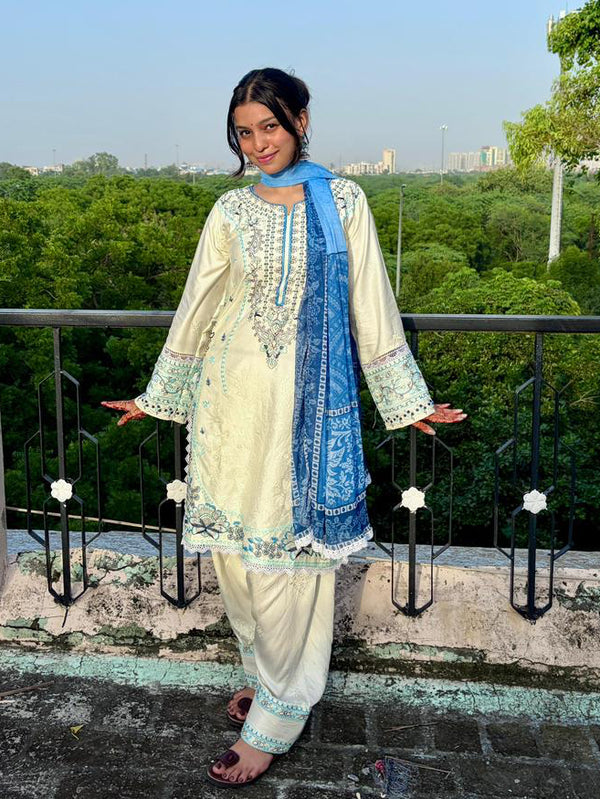 Blue Grace Satin Suit