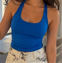 Bairan Backless Top — Blue