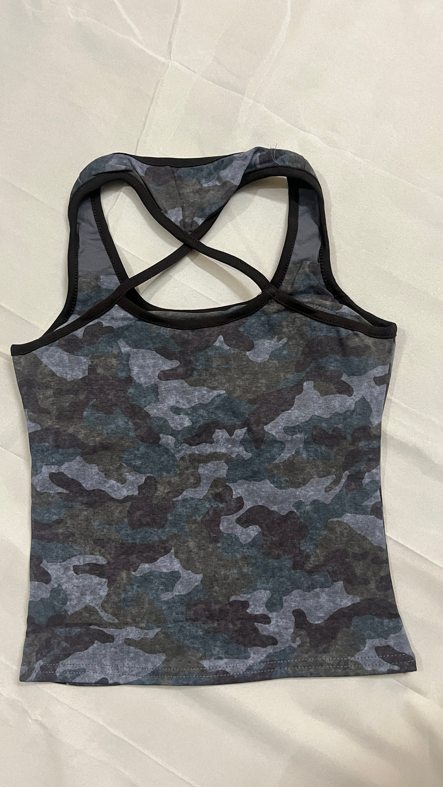 Camouflage Top — Blue
