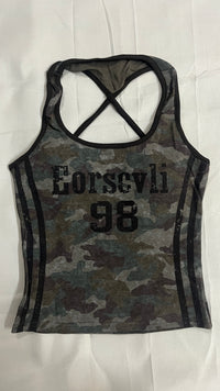 Camouflage Top — Green