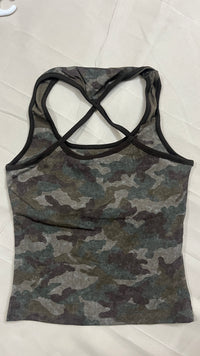 Camouflage Top — Green