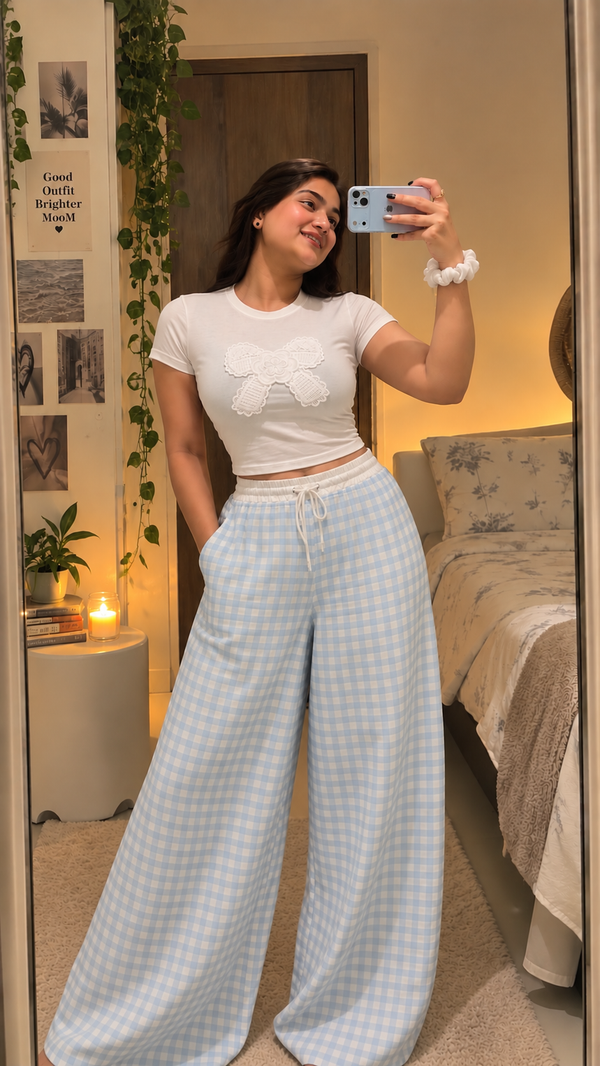 Sleepover Set — Blue Check