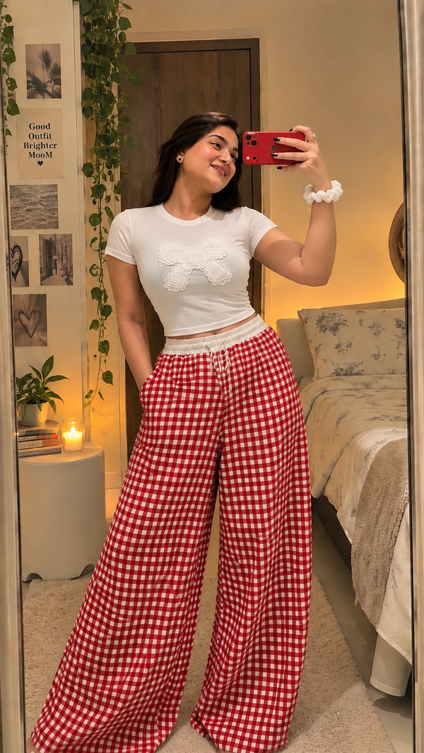 Sleepover Set — Red Check